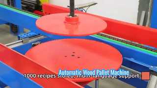 Máquina automática para paletas de madera