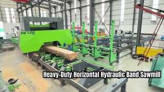 Aserradero de banda hidráulico horizontal de servicio pesado