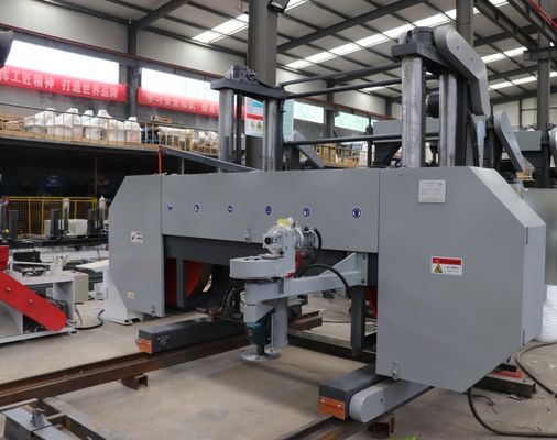 Electric Portable Sawmill Horizontal Bandsaw Sawmill With Diesel Engine For Big Log Cutting