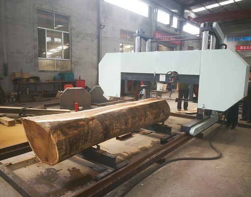 High Quality Log Wood Processing Sawmill Machine Horizontal Portable Bandsaw Sawmill Woodworking Band Sawmill