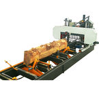 Full Automatic Horizontal Band Saw Mill Machine with log loading arm,hydraulic log rotation