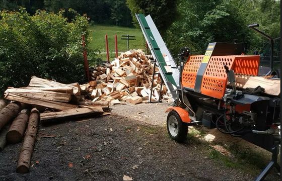 Power And Efficiency E Start Gasoline Wood Log Splitter Firewood Processor Wood Chipper