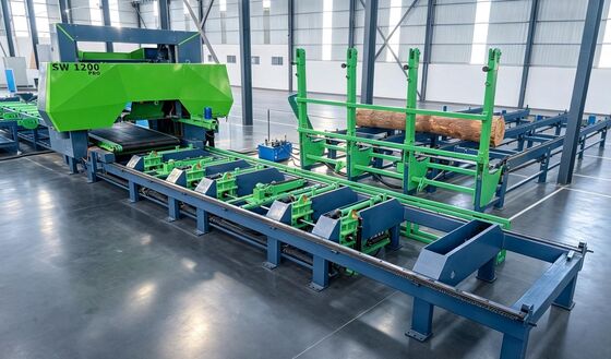 Heavy-Duty Horizontal Hydraulic Band Sawmill SW1200PRO