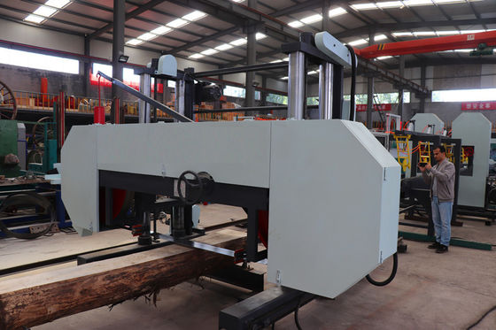 High Quality Log Wood Processing Sawmill Machine Horizontal Portable Bandsaw Sawmill Woodworking Band Sawmill