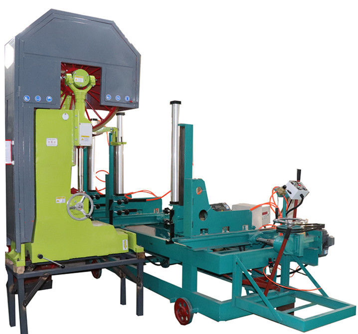 MJ3210 Vertical Woodworking Bandsaw Mill With Electric Log Carriage