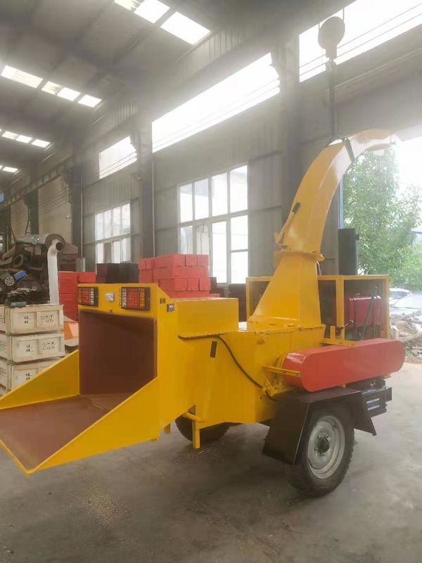 Wood Chipper for log branches, Wood Crusher Machine for sale, Diesel Wood Shredder with wheels