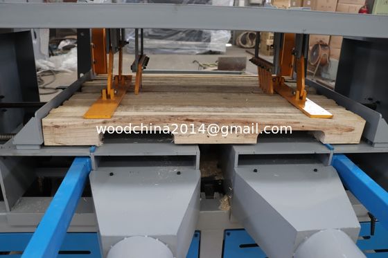 Factory Price Double Heads Pallet Notcher Blades / Wooden Pallet Notching Machine