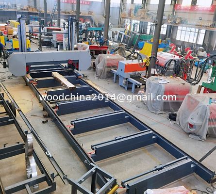 Dia 2500mm CNC horizontal automático de madera de banda de la máquina de sierra de banda para el corte de troncos africanos