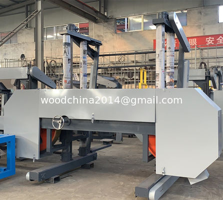 Máquina de aserradero de banda ancha horizontal de gran tamaño para maquinaria de madera