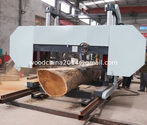 Máquina de aserradero de banda ancha horizontal de gran tamaño para maquinaria de madera