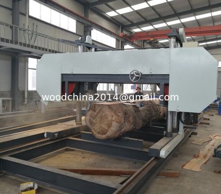 Molino horizontal de tablas de madera Gran sierra de banda 2500 mm Max. Diámetro del tronco, Gran máquina de corte de troncos de madera