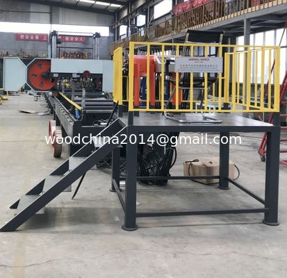 Automático de banda hidráulica aserradero gran corte de troncos portátil horizontal grande para la venta