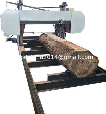 Cerradura eléctrica portátil Cerradura horizontal de banda con motor diesel para el corte de troncos grandes