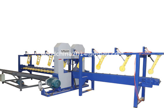 Máquina de serradura de madera de doble banda vertical de CNC máquina de serradura de troncos de cortar madera