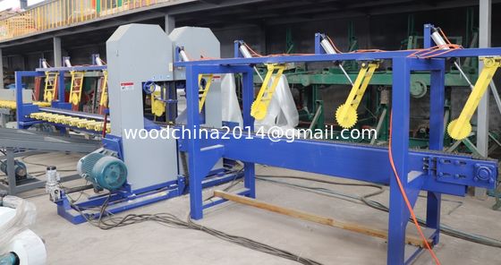Máquina de serradura de madera de doble banda vertical de CNC máquina de serradura de troncos de cortar madera