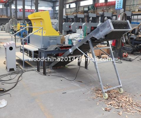 60 palets/hora Maquinaria para moler palets de madera separador de metales