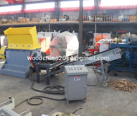Buena calidad y precio barato máquina trituradora de paletas de madera para la venta, Reciclador de paletas desperdiciadas trituradora
