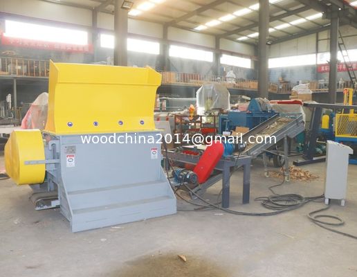 Wood Pallet Crusher 37KW Wooden Pallet Crushing Machine With Nails Out