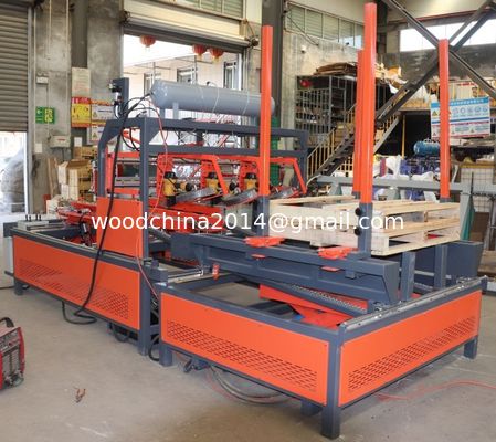 Stringer Pallet Machine de madera, plataforma clavando la máquina, los E.E.U.U. y plataformas de madera del estilo nacional clavando la máquina