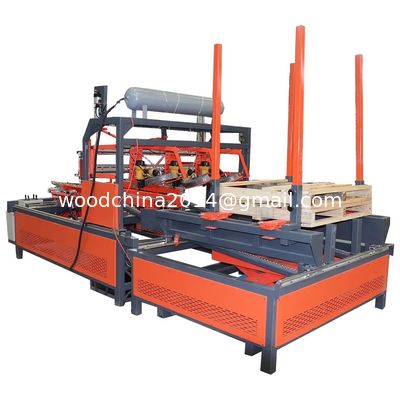 Plataforma de madera semiautomática que clava la máquina con la plataforma de madera de Palletizer que clava la máquina