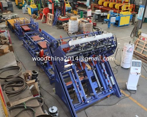 Máquina automática de clavado de paletas de madera Línea de producción de paletas de madera Línea de clavado de paletas