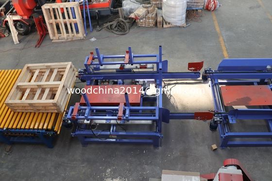 Automatic American Stringer European Wooden Pallets Nailing Making Machine