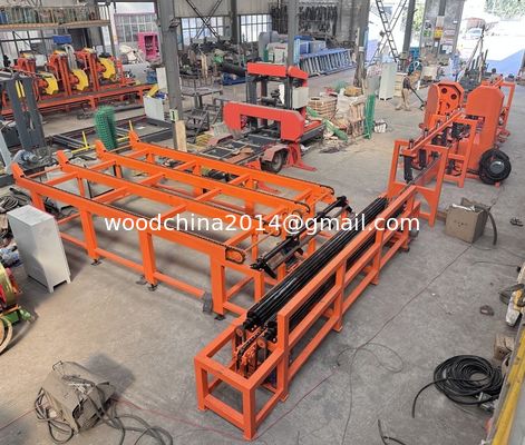 Nuevo diseño Máquinas de sierra industrial de madera de banda vertical gemela Molino de sierra para cortar madera