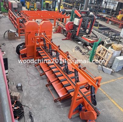 Máquina de serradura de madera de doble banda vertical de CNC máquina de serradura de troncos de cortar madera