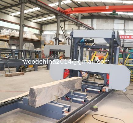 China Fábrica de venta de madera horizontal de la banda portátil vieron aserradero máquina de aserrar troncos