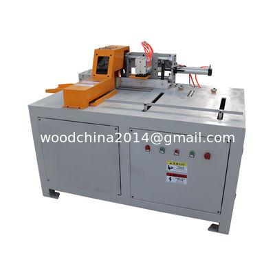 Máquina de corte de bloques para paletas de madera automática de madera pequeña paleta de bloques de madera cortadora de cortador de banda máquina de hacer sierra