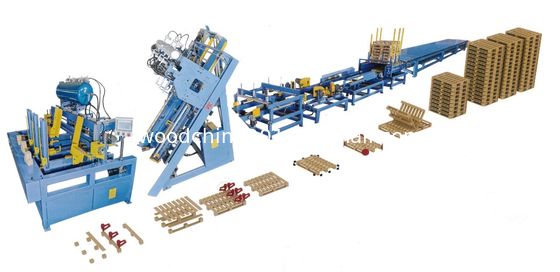 500 palets/día Máquina automática de producción de palets de madera