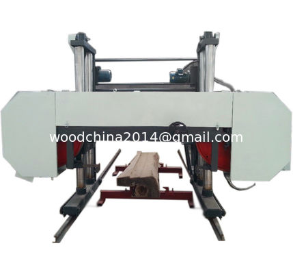 Dia 2500mm CNC horizontal automático de madera de banda de la máquina de sierra de banda para el corte de troncos africanos