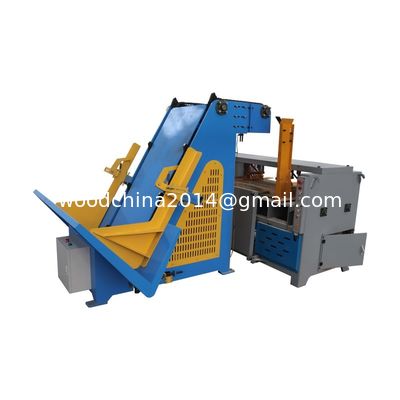 Nocher automático para paletas de madera de doble cabeza con sistema automático de alimentación para fabricantes de paletas