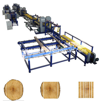 Máquina automática para el molino de serradura de banda de serradura con doble hoja vertical