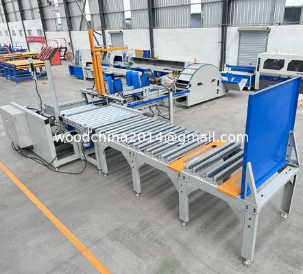 Máquina de apilamiento de madera de apilamiento de madera totalmente automática para longitud de madera personalizada