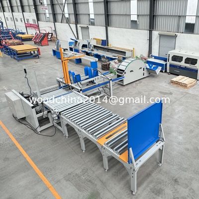 Máquina de apilamiento de madera de apilamiento de madera totalmente automática para longitud de madera personalizada