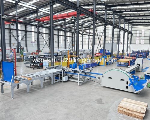 Planchas de madera Máquina de apilamiento de madera Automática de paletas de madera Placas de transporte Máquina de apilamiento