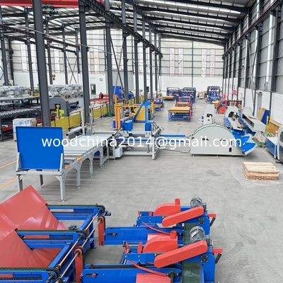 Planchas de madera Máquina de apilamiento de madera Automática de paletas de madera Placas de transporte Máquina de apilamiento