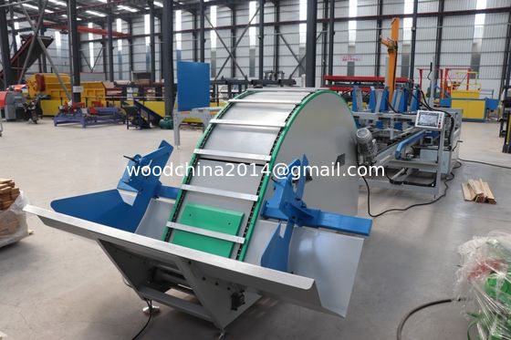 Planchas de madera Máquina de apilamiento de madera Automática de paletas de madera Placas de transporte Máquina de apilamiento