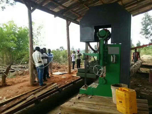 Serrería vertical de alimentación automática de la banda del CNC del diámetro que asierra 1200m m con el carro del registro
