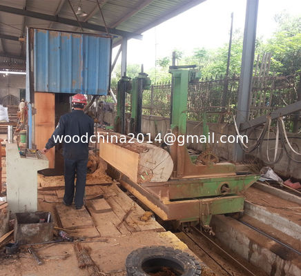 48'' Log Cutting Band Sawmill Vertical band Saw Machine with Auto Feed Log Carriage