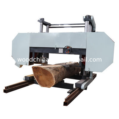 Molino horizontal de tablas de madera Gran sierra de banda 2500 mm Max. Diámetro del tronco, Gran máquina de corte de troncos de madera