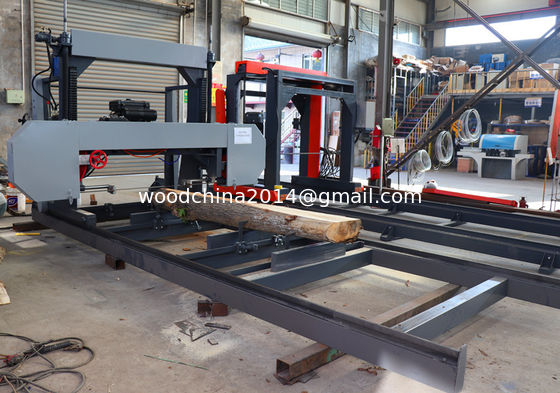 Diesel portable sawmill, Diesel engine horizontal wood band saw