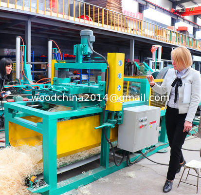 Fábrica de gran capacidad horizontal China directa Mecánica de fabricación de lana de madera