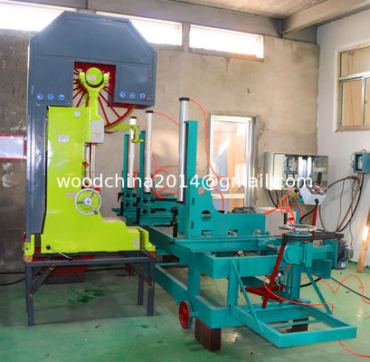 60 Inch Wood Cutting Vertical Bandsaw Mill With Log Carriage,Log Band Sawmill Machine